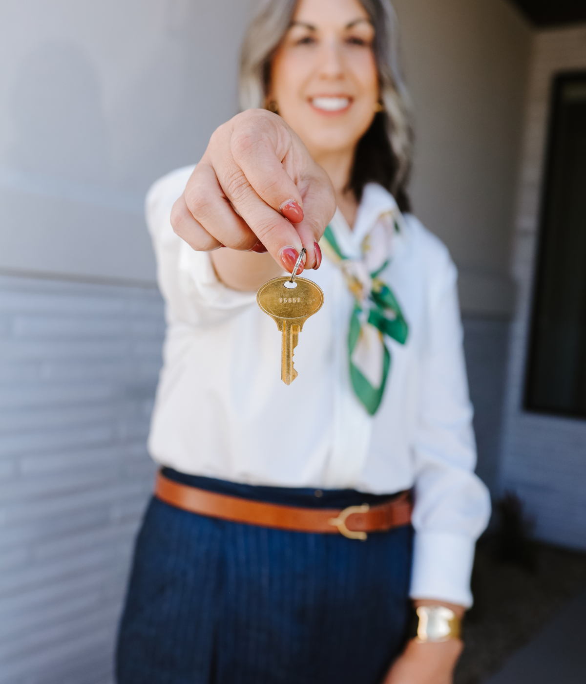 Audra Sherman meeting with a client to find out what they want in a home